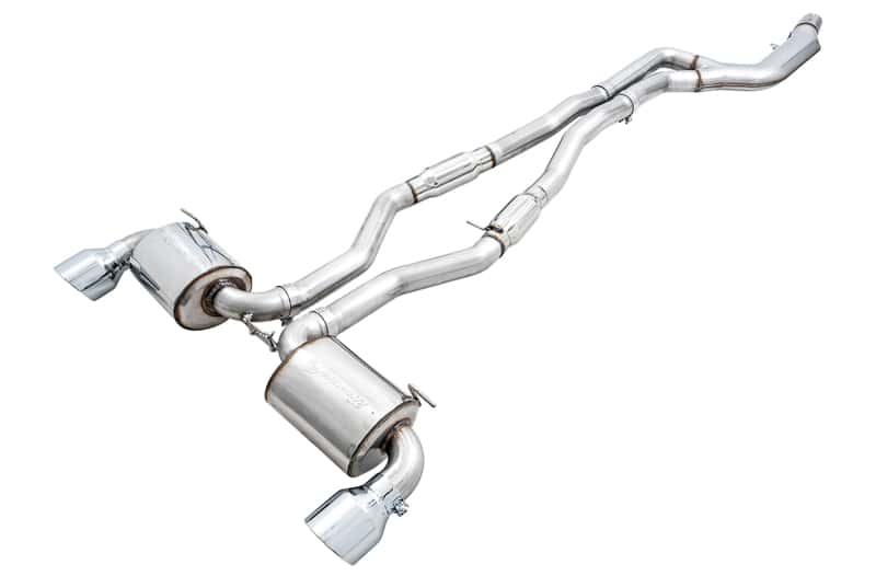 AWE Tuning — AWE 2020 Toyota Supra A90 Resonated Touring Edition Exhaust - 5in Chrome Silver Tips
Touring Exhaust - view 1