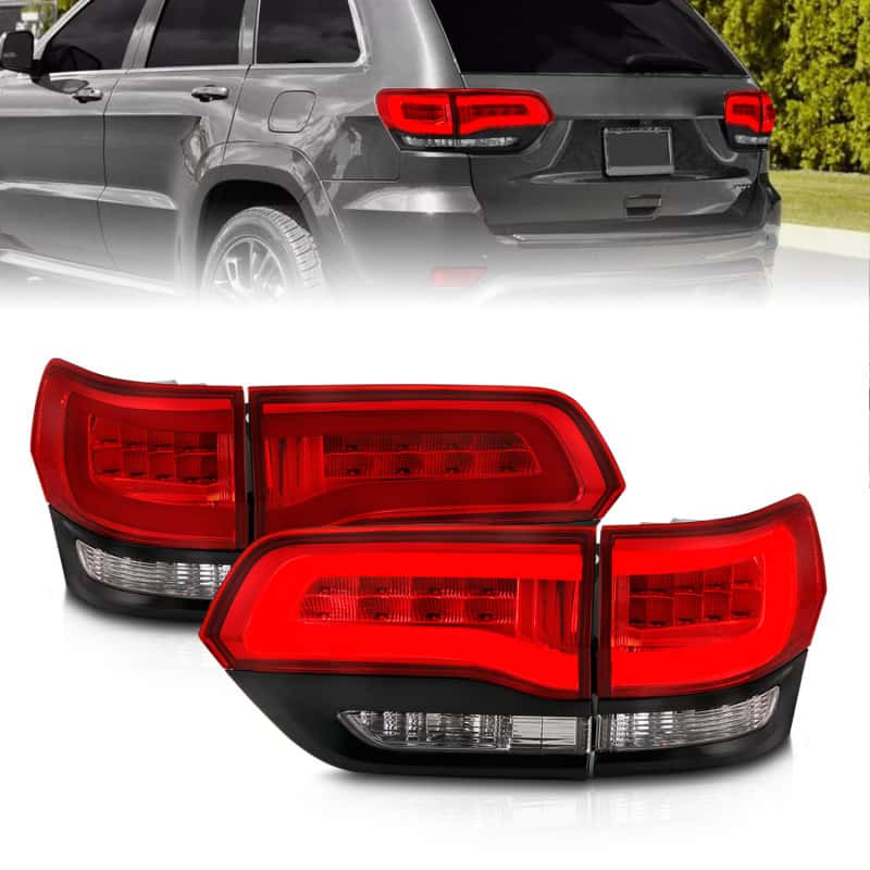 ANZO — ANZO 2014-2016 Jeep Grand Cherokee LED Taillights Red/Clear
TailLightSet - view 10