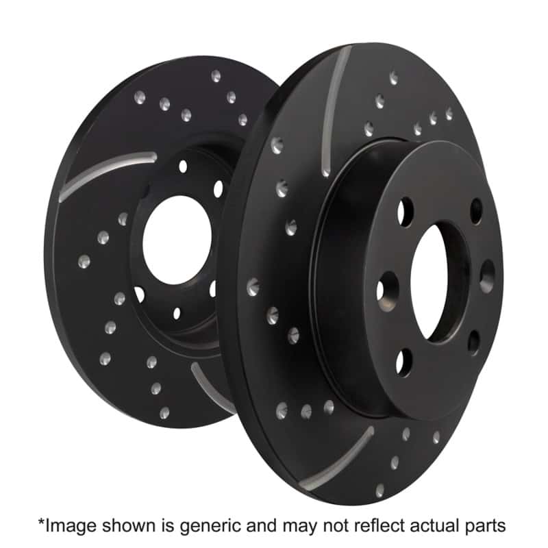 EBC — EBC 89-93 Nissan 240SX 2.4 (ABS) GD Sport Rear Rotors
Disc Brake Rotor Set - view 1