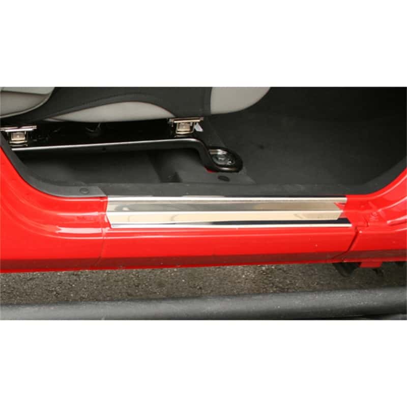 Rugged Ridge — Rugged Ridge 07-18 Jeep Wrangler 2 Door Stainless Steel Door Entry Guards
Door Sill Protector
OFFROAD_INTERIOR - view 3