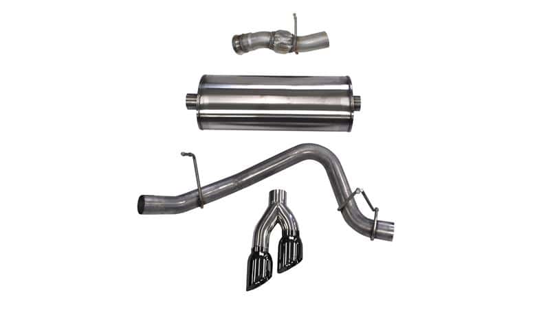 CORSA Performance — Corsa 2015-2020 GMC Yukon Denali 6.2L V8 Single Side Exit Cat-Back Exhaust w/ Polished Black Tips
Exhaust - view 2