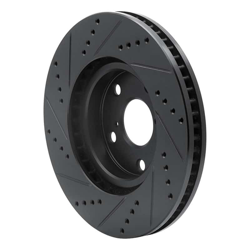 R1 Concepts — R1 06-15 Lexus GS300 Left Front Drilled & Slotted Black Brake Rotor
R1 Brake Rotor Drill - view 4