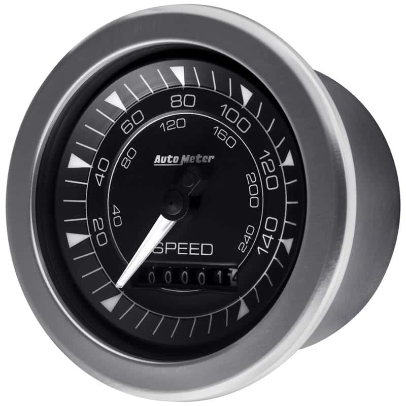 AutoMeter — Autometer Chrono 3-3/8in 160MPH Electric Programmable Speedometer Gauge
3.4" SPD 160MPH E CH - view 4