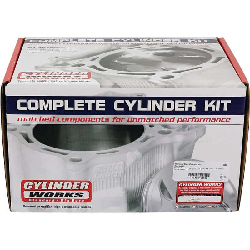 Cylinder Works — Cylinder Works 12-13 Kawasaki KRT 750 Teryx 4 4x4 750cc STD Bore High Comp Cylinder Kit 11.5:1 Comp - view 4