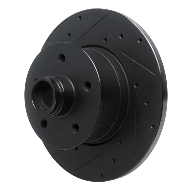 R1 Concepts — R1 79-85 Volkswagen Vanagon Front Left Drilled & Slotted Black Brake Rotor
R1 Brake Rotor Drill - view 2