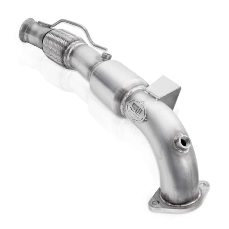 Stainless Works — Stainless Works 2016-18 Ford Focus RS 3in High-Flow Cats Downpipe Factory Connection
Exhaust System - view 3