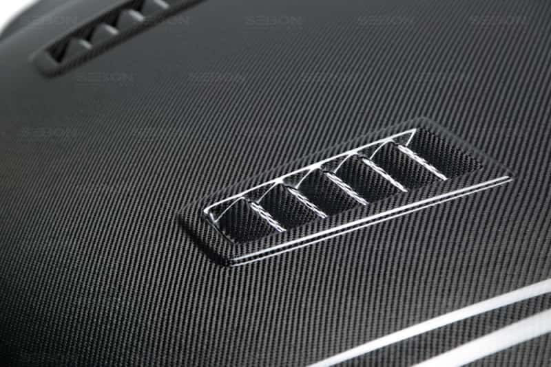 Seibon — Seibon 12-13 Ford Focus RS-Style Carbon Fiber Hood - view 19