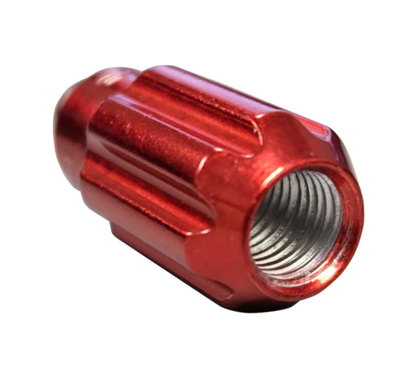 NRG — NRG 500 Series M12 X 1.5 Bullet Shape Steel Lug Nut Set - 21 Pc w/Lock Key - Red - view 9