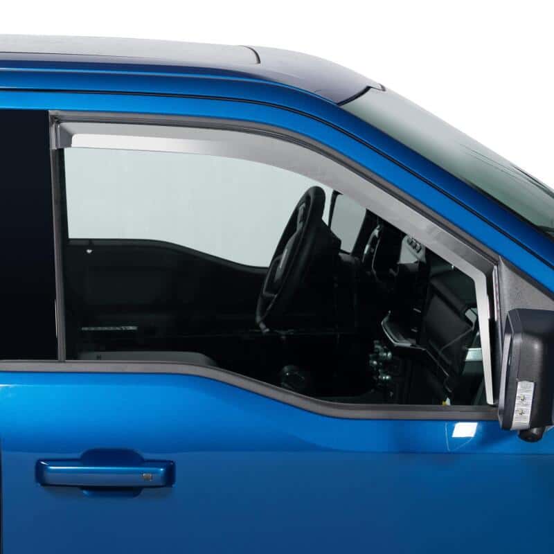 Putco — Putco 09-14 Ford F-150 Super Cab / Crew Cab- Fronts Only - Tape-On Element Chrome Window Visors
Side Window Vent - view 2