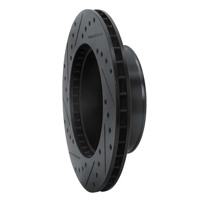 R1 Concepts — R1 95-04 Toyota 4Runner Front Right Drilled & Slotted Black Brake Rotor
R1 Brake Rotor Drill - view 4