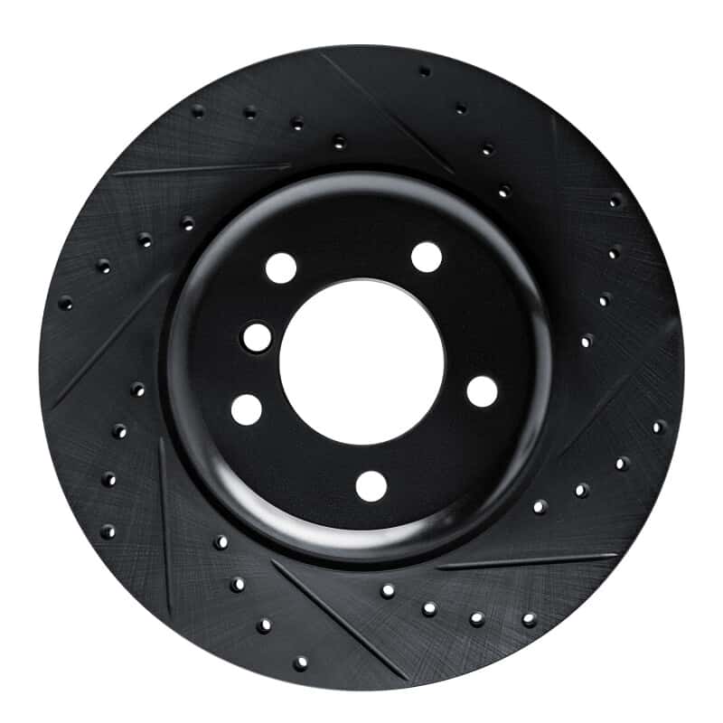 R1 Concepts — R1 09-16 BMW Z4 Front Right Drilled & Slotted Black Brake Rotor
R1 Brake Rotor Drill - view 1