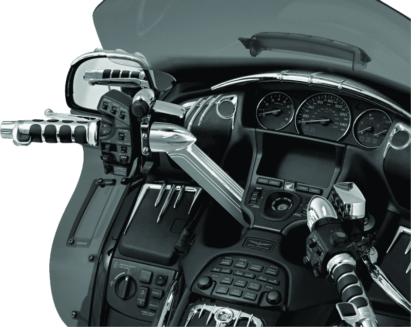 Kuryakyn — Kuryakyn Handlebar Top Cover 01-17 GL1800 Chrome - view 2
