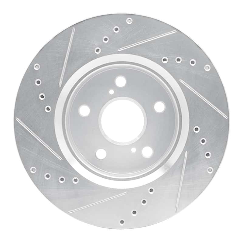 R1 Concepts — R1 18-22 Toyota C-HR Front Right Drilled & Slotted Silver Brake Rotor
R1 Brake Rotor Drill - view 5