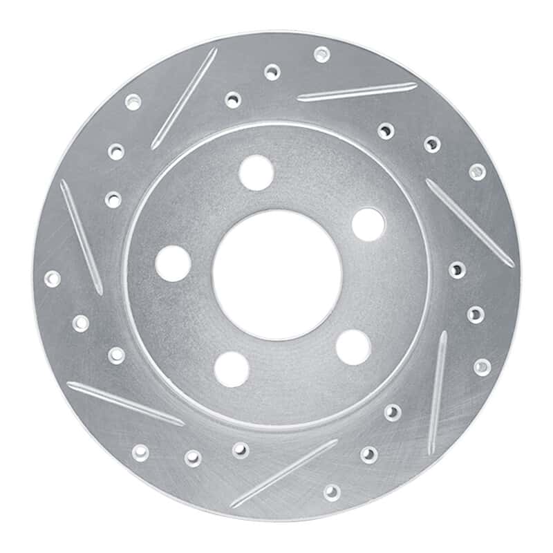 R1 Concepts — R1 85-89 Dodge SHADOW Front Left Drilled & Slotted Silver Brake Rotor
R1 Brake Rotor Drill - view 1