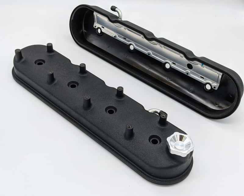 Granatelli Motor Sports — Granatelli 96-22 GM LS Tall Valve Cover w/Angled Coil Mounts - Black Wrinkle (Pair)
Engine Valve Cover - view 1