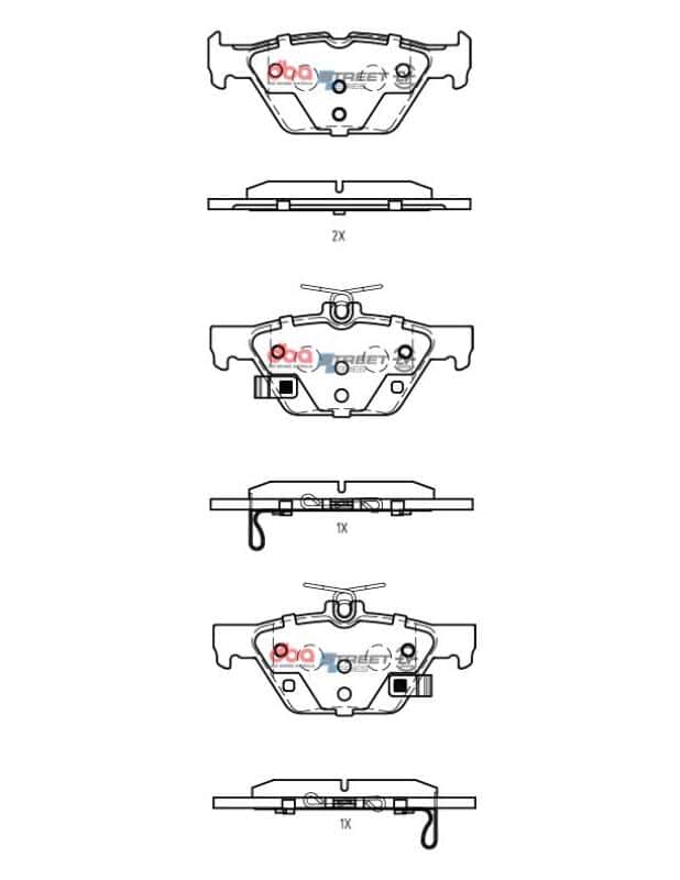 DBA — DBA 19-21 Subaru Ascent Rear SSEV Street Series Brake Pads
Brake Pad - view 1