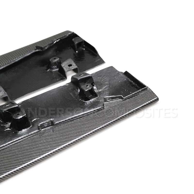 Anderson Composites — Anderson Composites 2020 Ford Mustang/Shelby GT500 Carbon Fiber Side Splitters - view 4