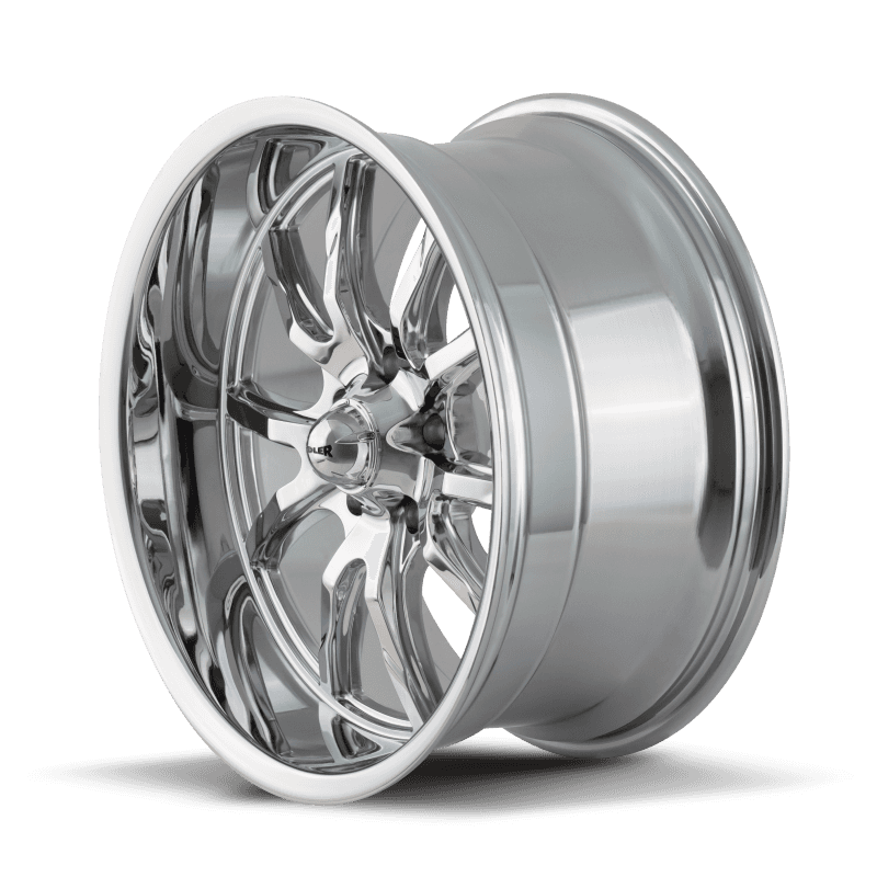 Ridler Wheels — Ridler 650 18x8 / 5x120.65 BP / 0mm Offset / 83.82mm Hub Chrome Wheel
RIDLER 650 - view 2