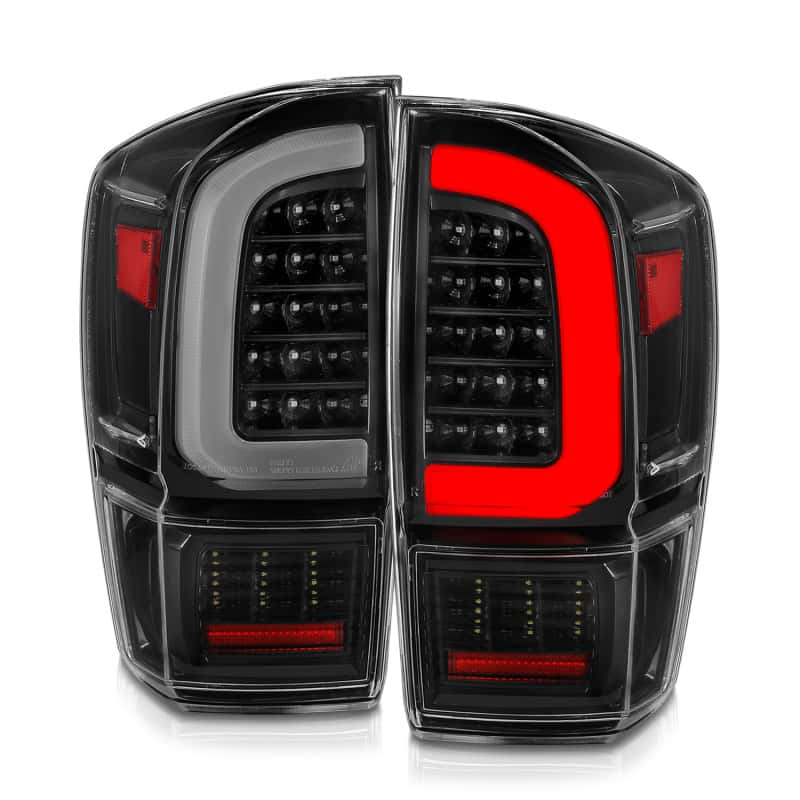ANZO — ANZO 16-21 Toyota Tacoma LED Tail Lights - w/ Light Bar Sequential Black Housing & Clear Lens
Tail Light Set - view 8