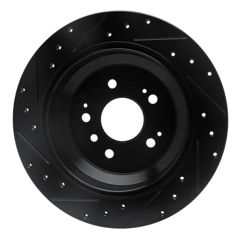R1 Concepts — R1 16-25 Honda Ridgeline Rear Right Drilled & Slotted Black Brake Rotor
R1 Brake Rotor Drill - view 5