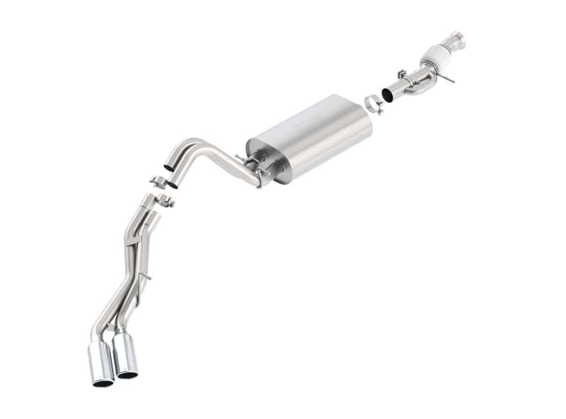 Borla — Borla Touring Cat Back 15-16 GMC Denali 6.2L V8 2.75in, 2.25in Dual Same Side Exit 4in Tips Exhaust
Cat-Back System
ExhstSysKt - view 2