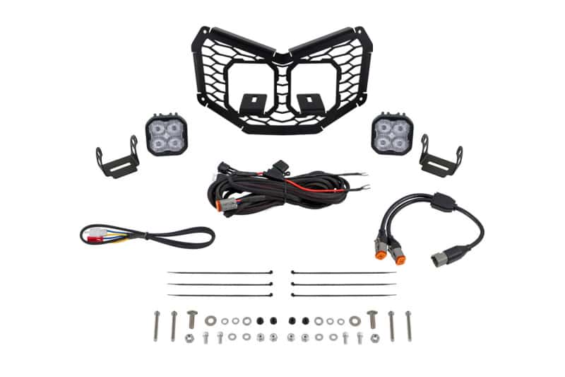 Diode Dynamics — Diode Dynamics 17-24 Can-Am Maverick X3 Stage Series LED Grille Kit - Sport White Fog - view 1