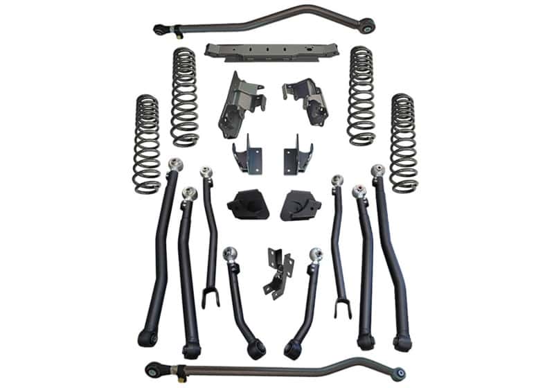 Superlift — Superlift 18-23 Jeep Wrangler Unlimited 4in JLU Long Arm Kit - King 2.0 Shocks - view 1