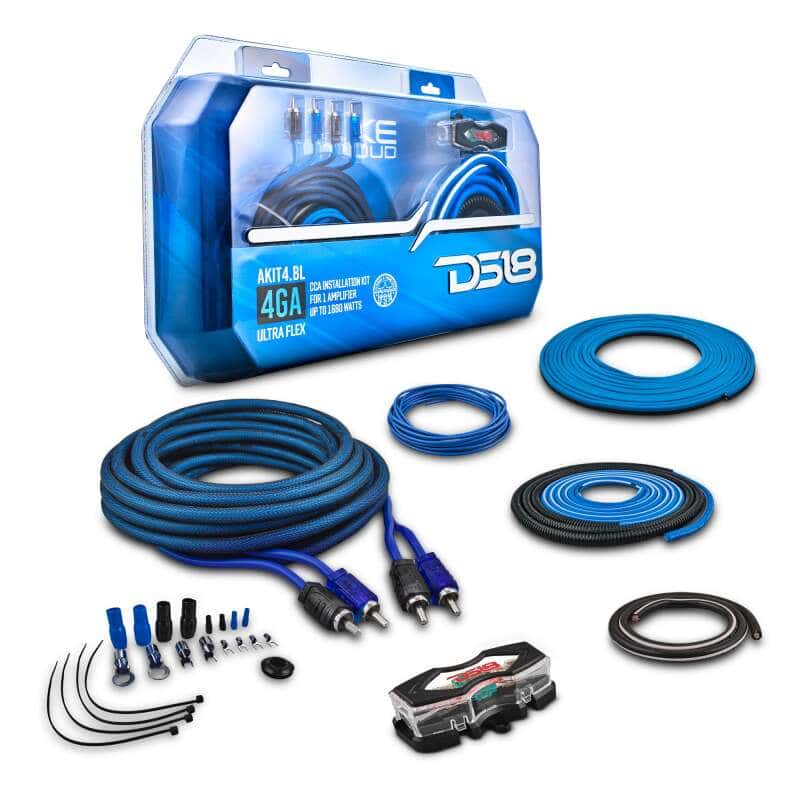 DS18 — DS18 4-GA Amplifier Install Kit Advance- Blue - view 6