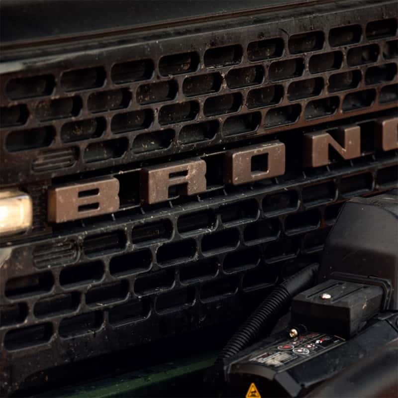 Ford Racing — Ford Racing 2021+ Bronco Grille Lettering Overlay Kit - Bronze
Grille Emblem - view 3