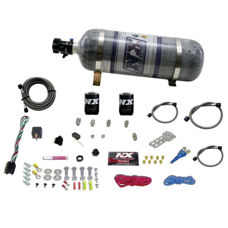 Nitrous Express — Nitrous Express Ford EFI Race Single Nozzle Nitrous Kit (100-250HP) w/Composite Bottle
Injection System Kit
N2OSys - view 2