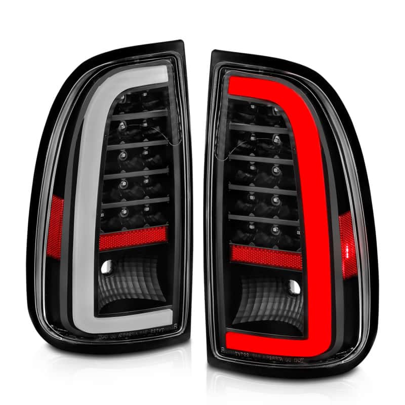 ANZO — ANZO 00-06 Toyota Tundra LED Taillights w/ Light Bar Black Housing Clear Lens - view 14