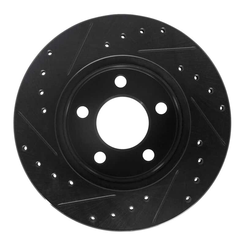 R1 Concepts — R1 95-02 Ford Ranger (USA/Canada) Front Right Drilled & Slotted Black Brake Rotor
R1 Brake Rotor Drill - view 5