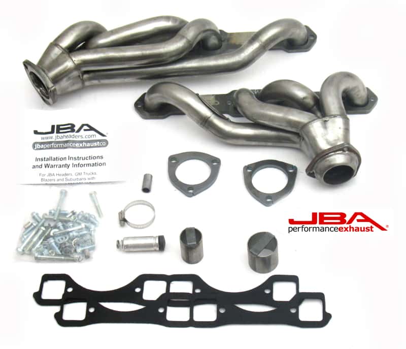 JBA — JBA 65-86 GM Truck 265-400 Carbureted w/A.I.R. 1-5/8in Primary Raw 409SS Cat4Ward Header
Exhaust Header - view 1