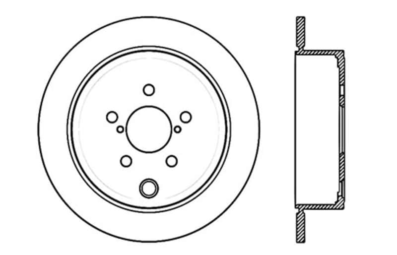 Stoptech — StopTech 08-10 Impreza WRX (Exc STi)/08-10 Impreza Coupe/Sedan Slotted & Drilled Right Rear Rotor
Disc Brake Rotor
Slot/Drill Rotor - view 7