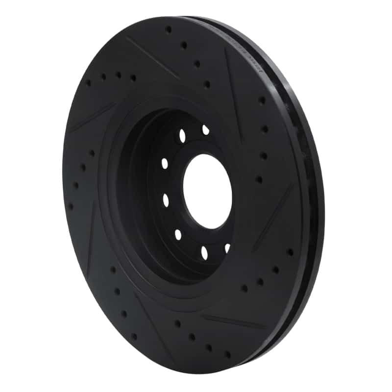 R1 Concepts — R1 05-09 Ford Freestyle Front Left Drilled & Slotted Black Brake Rotor
R1 Brake Rotor Drill - view 4