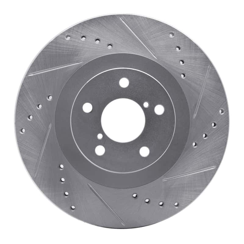 R1 Concepts — R1 01-08 Saab 9-2X Front Right Drilled & Slotted Silver Brake Rotor
R1 Brake Rotor Drill - view 1