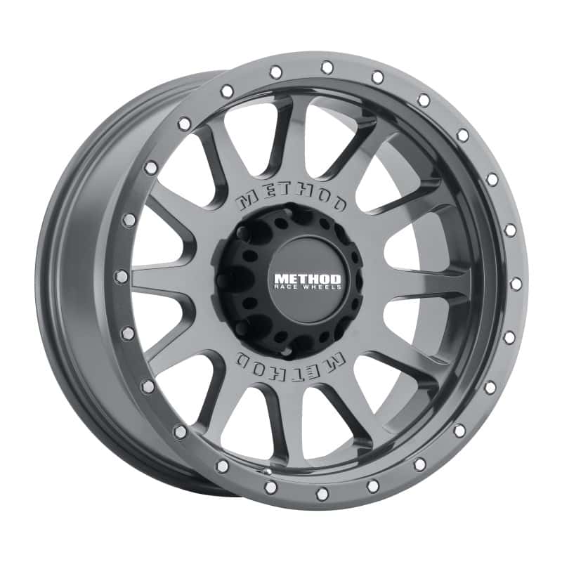 Method Wheels — Method MR605 NV 20x10 -24mm Offset 8x170 124.9mm CB Gloss Titanium Wheel - view 1