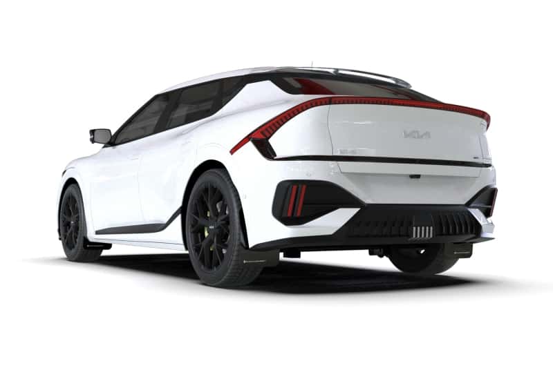 Rally Armor — Rally Armor 25-26 Kia EV6 Base Light/GT/GT-Line Black Mud Flap - White Logo
Mud Flap - view 2