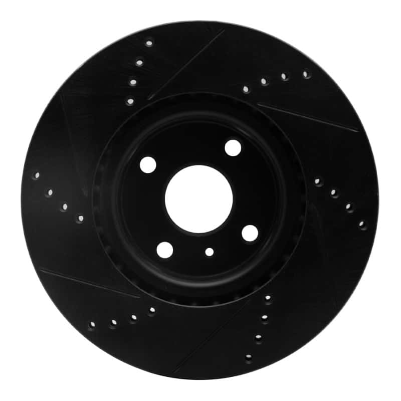R1 Concepts — R1 2016-2025 Fiat 124 Spider Front Right Drilled & Slotted Black Brake Rotor
R1 Brake Rotor Drill - view 5