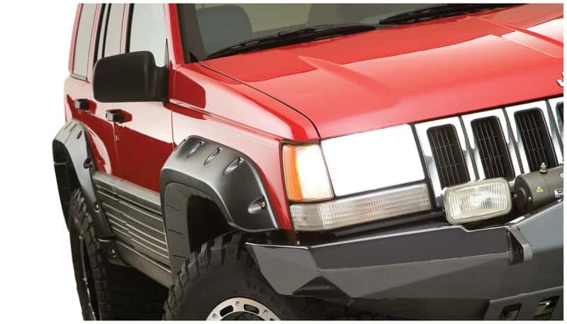 Bushwacker — Bushwacker 93-98 Jeep Grand Cherokee Cutout Style Flares 4pc - Black
FF Jeep Cutout 4Pc - view 6