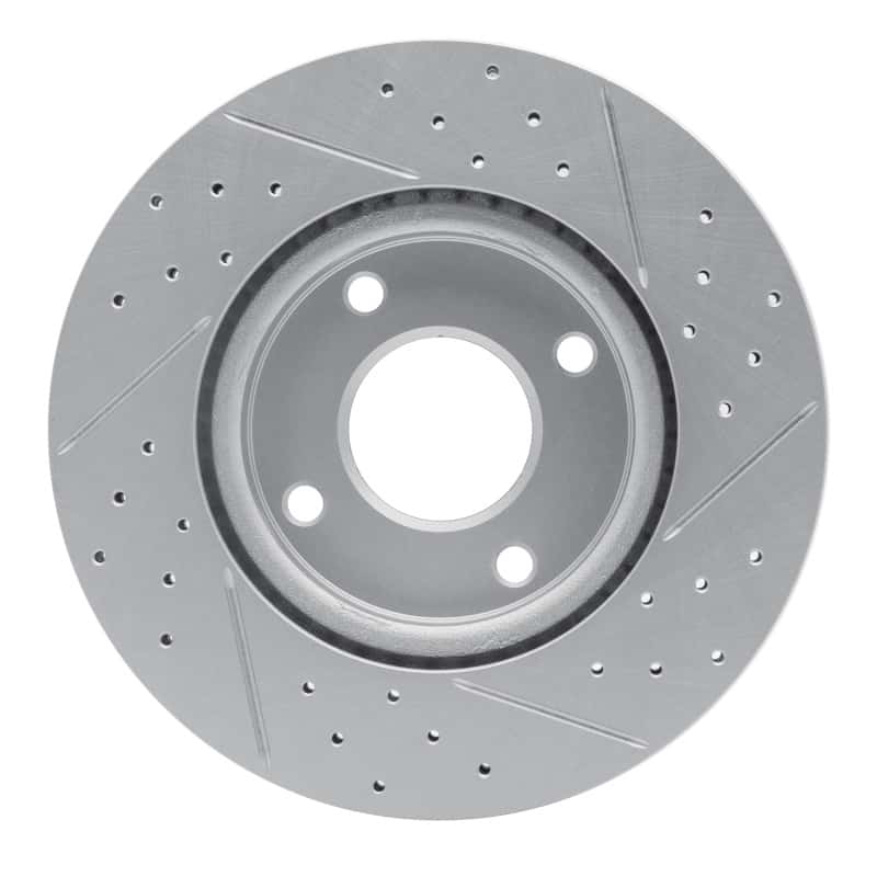 R1 Concepts — R1 07-14 Nissan Sentra Front Left Drilled & Slotted Geo-Carbon Rotor - view 5