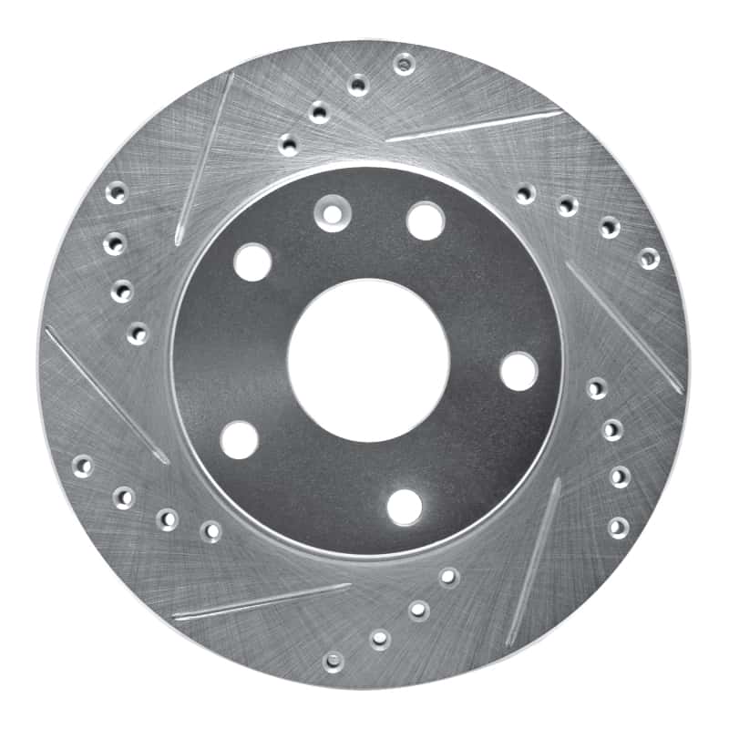 R1 Concepts — R1 99-02 Daewoo Leganza Front Left Drilled & Slotted Silver Brake Rotor
R1 Brake Rotor Drill - view 1