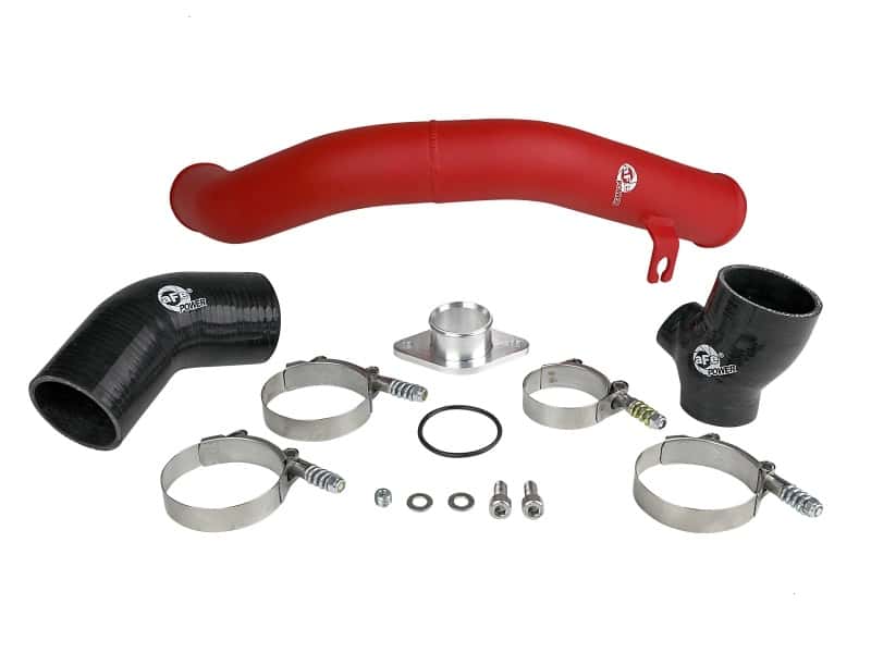aFe — aFe BladeRunner 2.5in Aluminum Hot Side Charge Pipe 15-20 Subaru WRX 2.0T - Red
Hot Charge Pipe - view 2