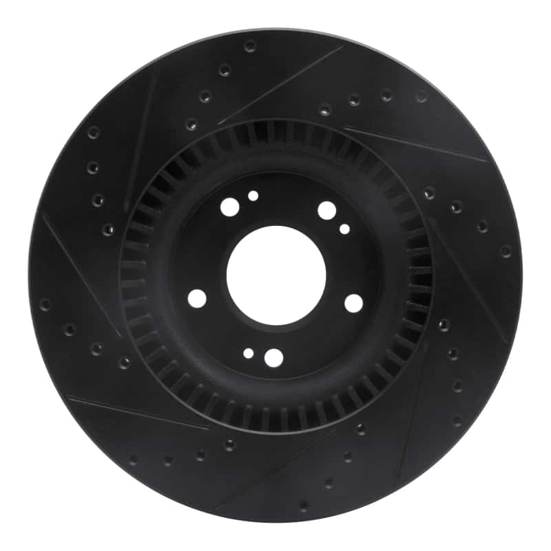 R1 Concepts — R1 09-11 Hyundai Genesis Sedan Front Right Drilled & Slotted Black Brake Rotor
R1 Brake Rotor Drill - view 5