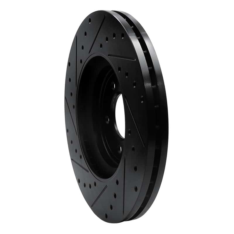R1 Concepts — R1 06-10 Jaguar XK Front Right Drilled & Slotted Black Brake Rotor
R1 Brake Rotor Drill - view 4