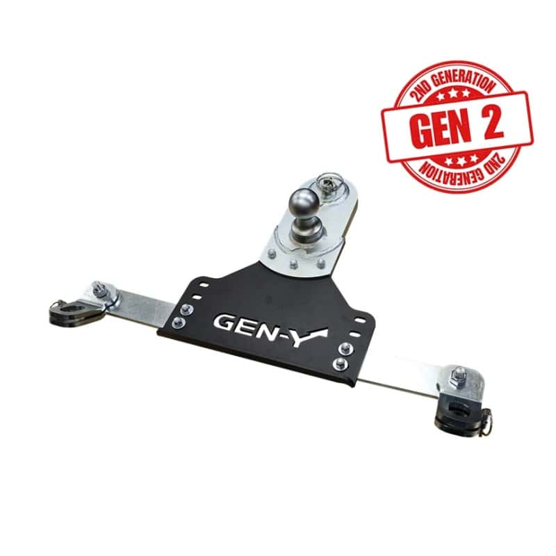 GEN-Y Hitch — Gen-Y 18-19 GM Short/Long Bed GoosePuck II 5in Offset Ball Puck Mount 25K TW w/Safety Chain Anchors
Gooseneck Hitch - view 2