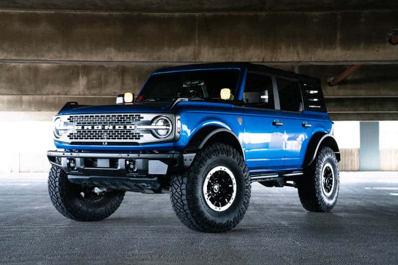 DV8 Offroad — DV8 Offroad 21-22 Ford Bronco Factory Front Bumper License Relocation Bracket - Side
License Bracket - view 9