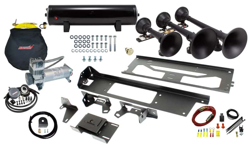 Kleinn Air Horns — Kleinn 17-22 Ford F-250/ F-350/ F-450 Onboard Air System w/ Model 730 Horns
Train Horn - view 2