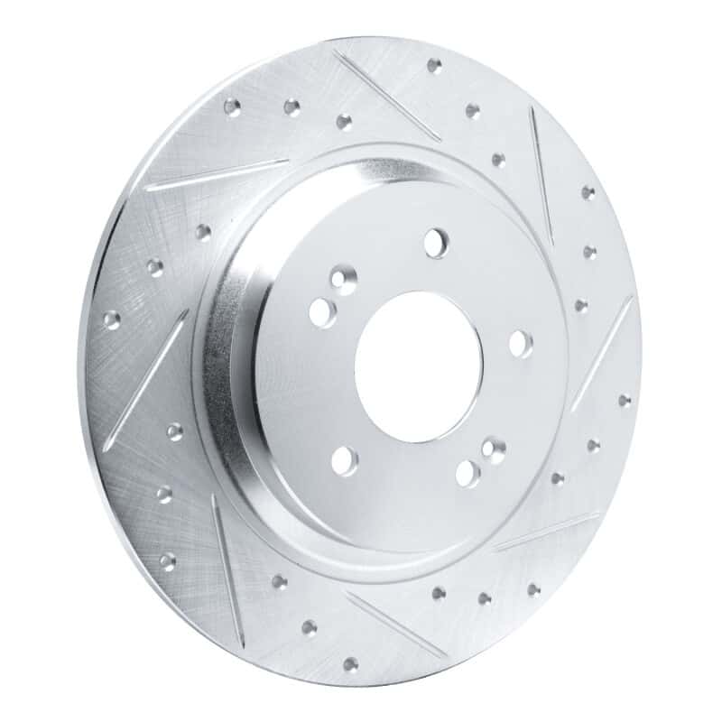 R1 Concepts — R1 21-25 Hyundai SANTA FE Rear Right Drilled & Slotted Silver Brake Rotor
Disc Brake Rotor - view 2