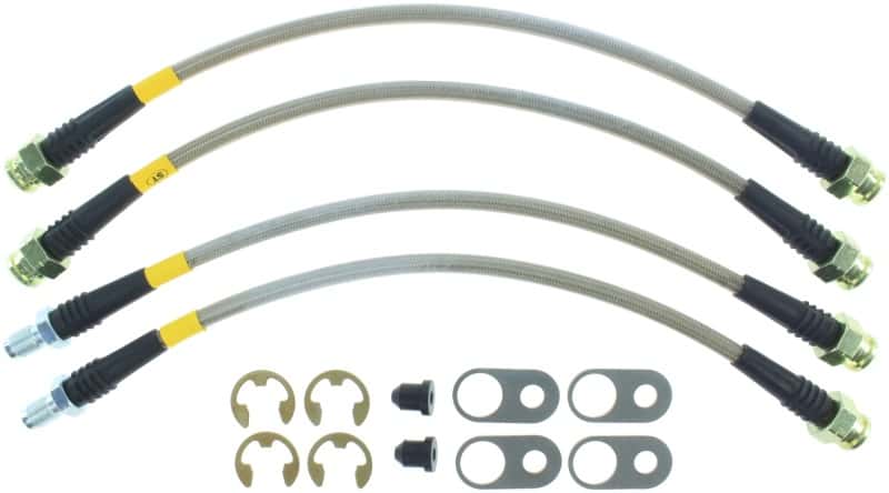 Stoptech — StopTech 08-10 Mitsubishi Lancer Ralliart Stainless Steel Rear Brake Lines
SS Brake Lines - view 5